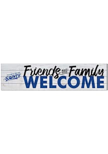 KH Sports Fan Thomas More Saints 40x10 Welcome Sign - Blue