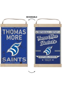 KH Sports Fan Thomas More Saints Faux Rusted Reversible Banner Sign