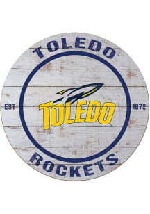 KH Sports Fan Toledo Rockets 20x20 Weathered Circle Sign
