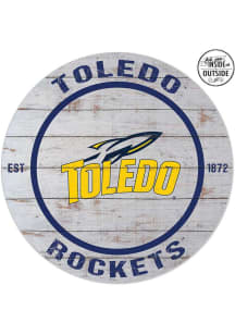 KH Sports Fan Toledo Rockets 20x20 In Out Weathered Circle Sign