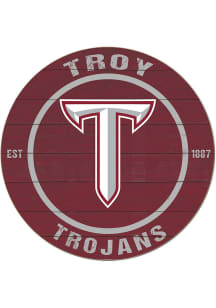 KH Sports Fan Troy Trojans 20x20 Colored Circle Sign