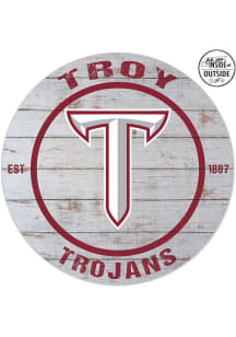 KH Sports Fan Troy Trojans 20x20 In Out Weathered Circle Sign