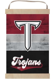 KH Sports Fan Troy Trojans Reversible Retro Banner Sign