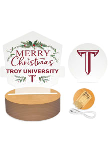Troy Trojans Holiday Light Set Desk Accessory
