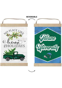 KH Sports Fan Tulane Green Wave Holiday Reversible Banner Sign