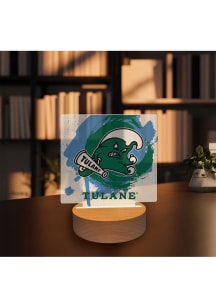 Tulane Green Wave Paint Splash Light Desk Accessory