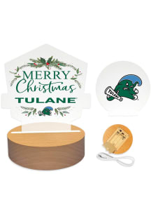 Tulane Green Wave Holiday Light Set Desk Accessory