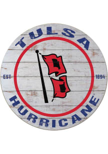 KH Sports Fan Tulsa Golden Hurricane 20x20 Weathered Circle Sign