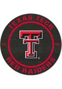 KH Sports Fan Texas Tech Red Raiders 20x20 Colored Circle Sign