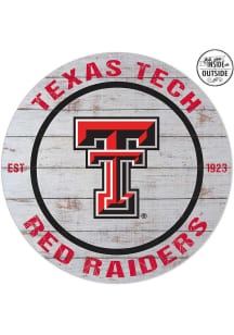 KH Sports Fan Texas Tech Red Raiders 20x20 In Out Weathered Circle Sign