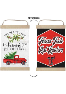 KH Sports Fan Texas Tech Red Raiders Holiday Reversible Banner Sign