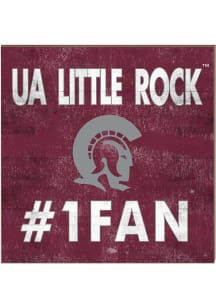 KH Sports Fan U of A at Little Rock Trojans 10x10 #1 Fan Sign - Red