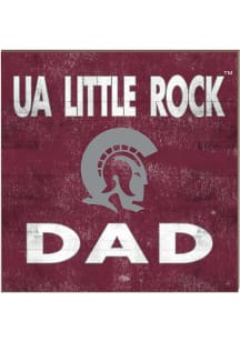 KH Sports Fan U of A at Little Rock Trojans 10x10 Dad Sign