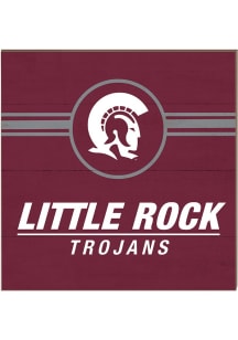 KH Sports Fan U of A at Little Rock Trojans 10x10 Retro Sign - Red