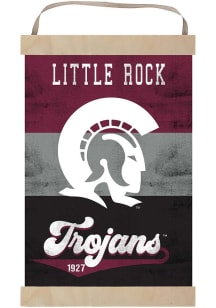 KH Sports Fan U of A at Little Rock Trojans Reversible Retro Banner Sign