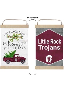 KH Sports Fan U of A at Little Rock Trojans Holiday Reversible Banner Sign