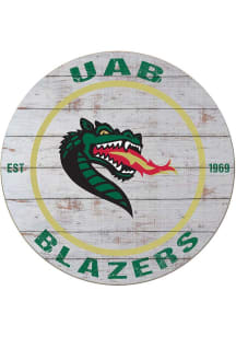 KH Sports Fan UAB Blazers 20x20 Weathered Circle Sign