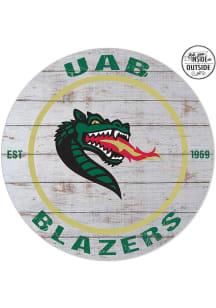 KH Sports Fan UAB Blazers 20x20 In Out Weathered Circle Sign