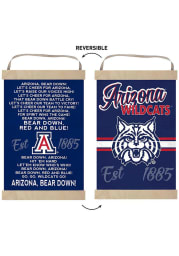 KH Sports Fan Arizona Wildcats Fight Song Reversible Banner Sign