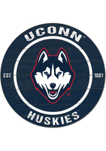 KH Sports Fan UConn Huskies 20x20 Colored Circle Sign