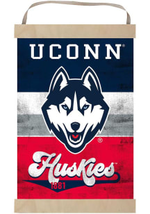 KH Sports Fan UConn Huskies Reversible Retro Banner Sign