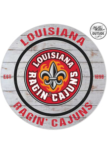 KH Sports Fan UL Lafayette Ragin' Cajuns 20x20 In Out Weathered Circle Sign
