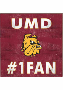 KH Sports Fan UMD Bulldogs 10x10 #1 Fan Sign