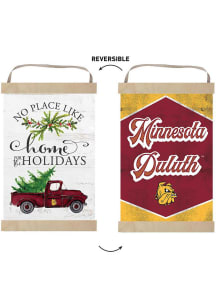 KH Sports Fan UMD Bulldogs Holiday Reversible Banner Sign