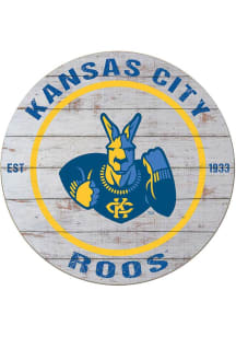 KH Sports Fan UMKC Roos 20x20 Weathered Circle Sign