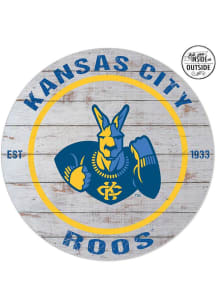 KH Sports Fan UMKC Roos 20x20 In Out Weathered Circle Sign