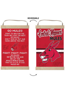 KH Sports Fan Central Missouri Mules Fight Song Reversible Banner Sign