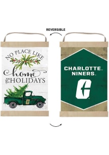 KH Sports Fan UNCC 49ers Holiday Reversible Banner Sign