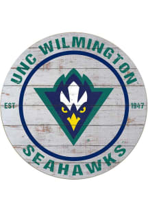 KH Sports Fan UNCW Seahawks 20x20 Weathered Circle Sign