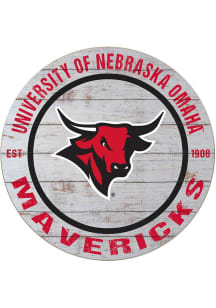 Jardine UNO Mavericks 20x20 Weathered Circle Sign - Grey