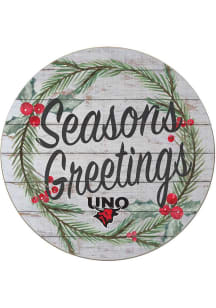 Jardine UNO Mavericks 20x20 Weathered Seasons Greetings Sign - Grey
