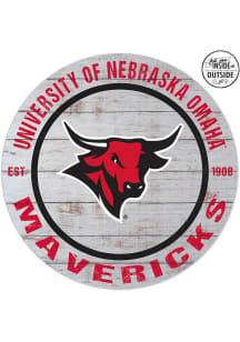 Jardine UNO Mavericks 20x20 In Out Weathered Circle Sign - Grey