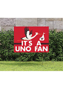 UNO Mavericks KH Sports Fan 18x24 Stork Yard Sign - Red