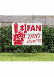 UNO Mavericks KH Sports Fan 18x24 Fan Yard Sign - Red