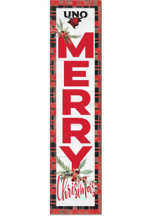 Jardine UNO Mavericks 11x46 Merry Christmas Leaning Sign - Red