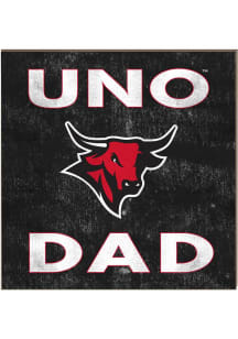 KH Sports Fan UNO Mavericks 10in x 10in Dad Sign - Red