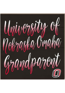 KH Sports Fan UNO Mavericks 10in x 10in Grandparents Sign - Red