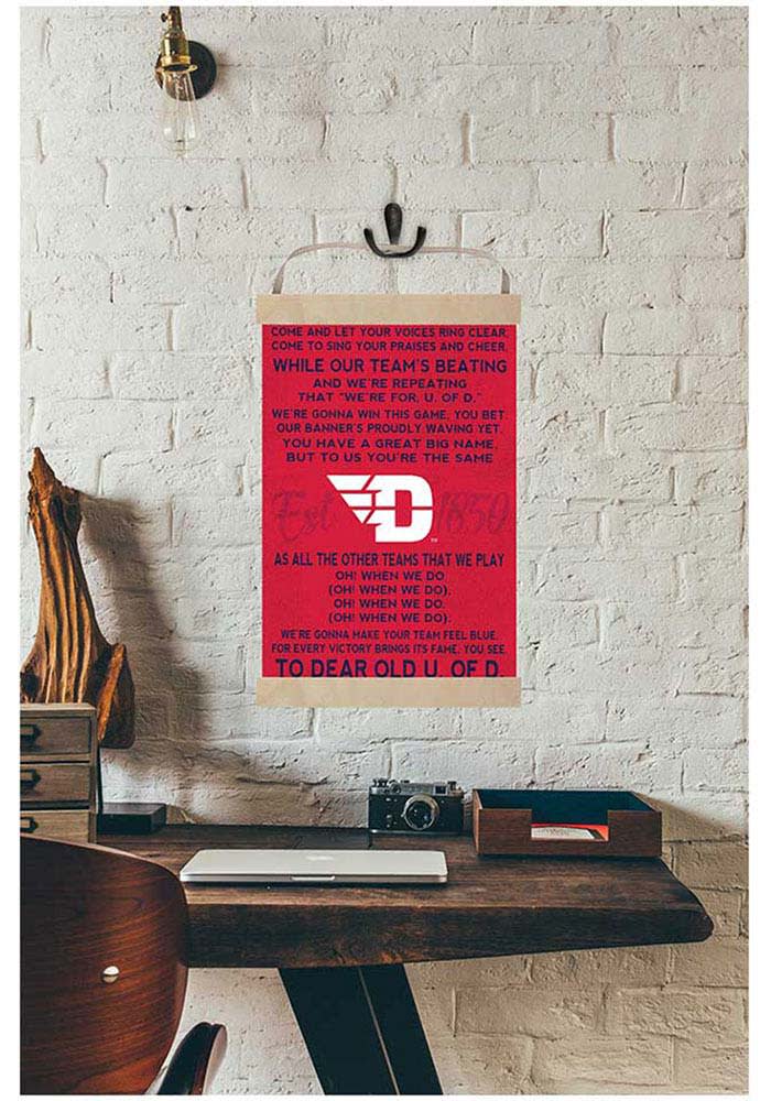 Jardine Associates Dayton Flyers Fight Song Reversible Banner Sign