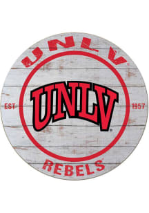 KH Sports Fan UNLV Runnin Rebels 20x20 Weathered Circle Sign