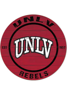 KH Sports Fan UNLV Runnin Rebels 20x20 Colored Circle Sign