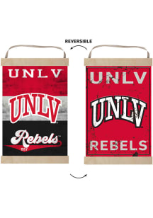 KH Sports Fan UNLV Runnin Rebels Reversible Retro Banner Sign