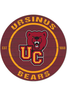 KH Sports Fan Ursinus Bears 20x20 Colored Circle Sign