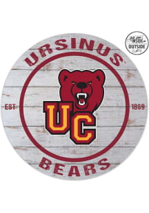 KH Sports Fan Ursinus Bears 20x20 In Out Weathered Circle Sign