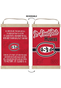 KH Sports Fan St Cloud State Huskies Fight Song Reversible Banner Sign