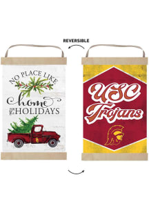 KH Sports Fan USC Trojans Holiday Reversible Banner Sign