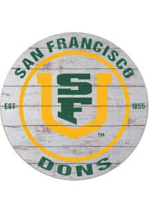 KH Sports Fan USF Dons 20x20 Weathered Circle Sign